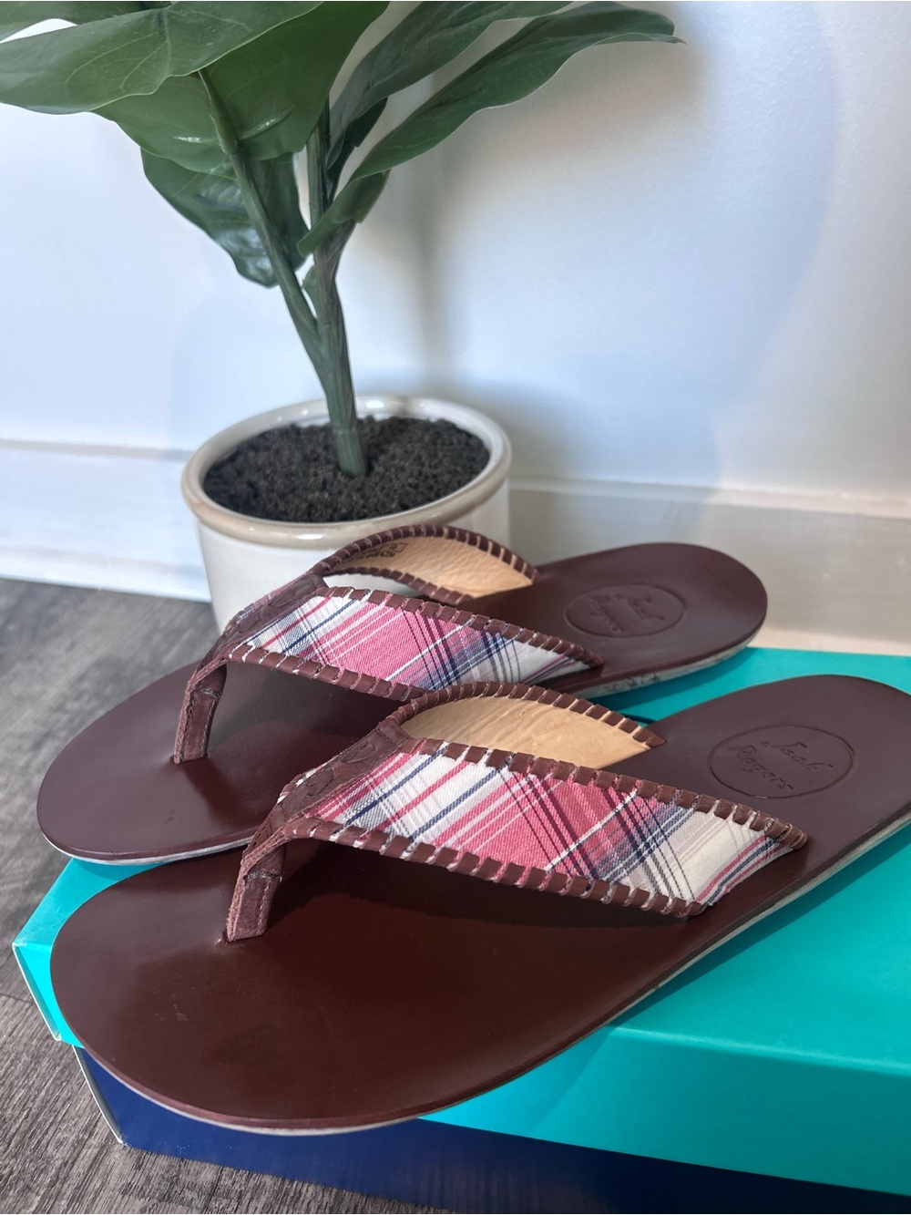 Jack Rogers Sullivan Sandals – Men's Size 10, Red/Navy, Brand New MSRP $128